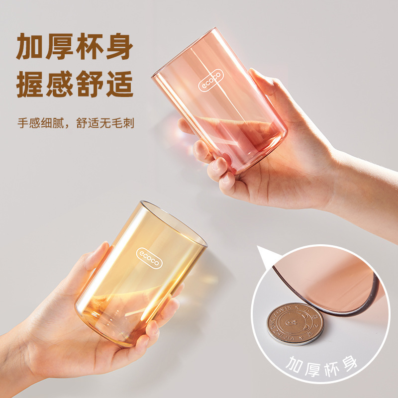Cốc đựng bàn chải cặp đôi súc miệng, hộp đựng bàn chải đánh răng trong suốt, Cốc dùng cho trẻ em, cốc đựng đồ gia dụng sang trọng nhẹ màu
