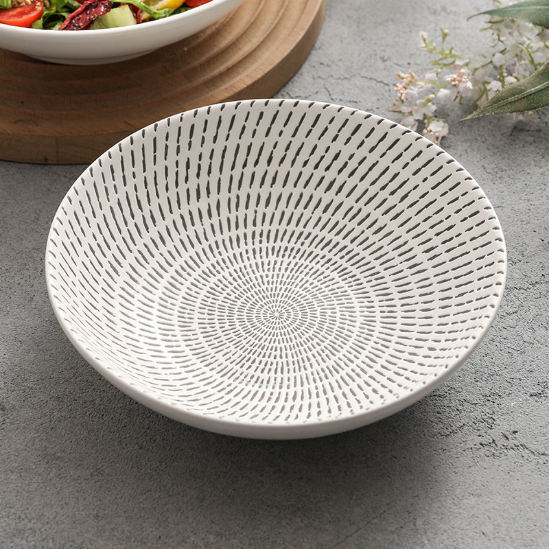 Sữa chua mưa sao băng bát gốm sứ gia dụng bát canh cao cấp bát mì bộ đồ ăn khách sạn bát salad trái cây tròn