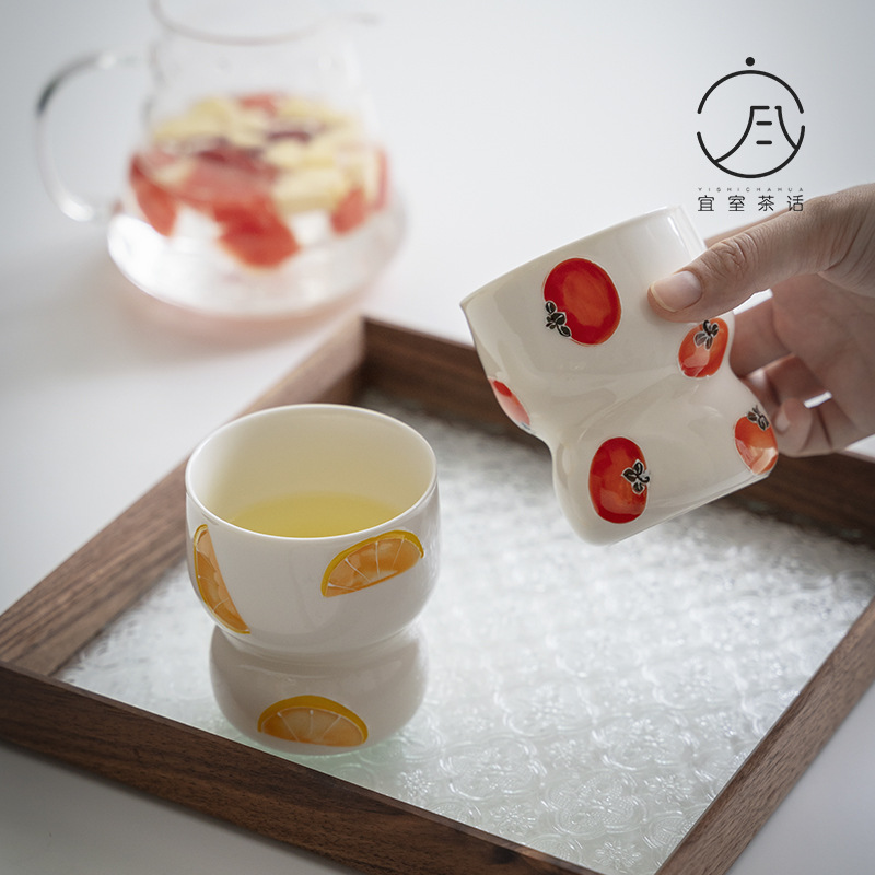 Cốc cá nhân gốm vẽ tay cốc chủ sở hữu sáng tạo Nhật Bản Cốc văn phòng cốc nước cốc cốc