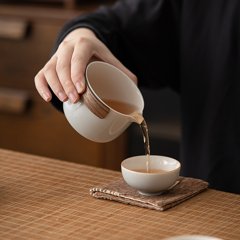 Bộ bếp ấm trà kiểu Nhật tráng men màu xám đá Bộ bếp ấm trà gốm sứ dùng trong gia đình Bếp nướng trà cầm xà ấm chống bỏng
