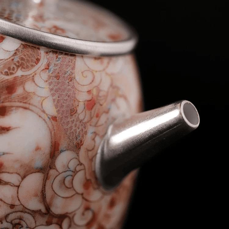 He Fu, Senliu, Yinxianglong, một ấm hai cốc, bộ trà nhỏ, ấm pha trà cao cấp sang trọng nhẹ, bộ trà Kung Fu, hộp quà