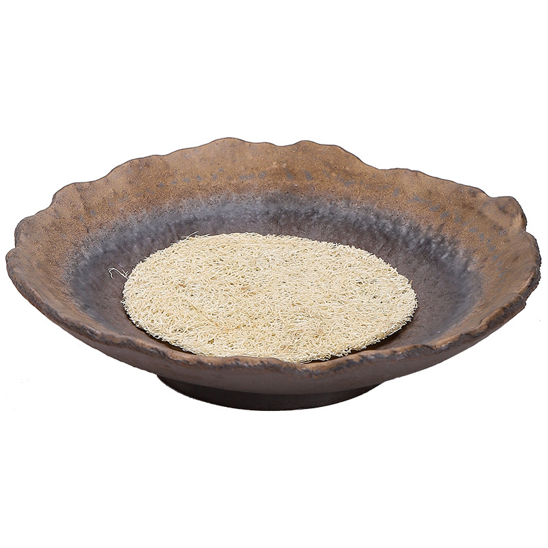 Khay miệng hoa, ấm tráng men sắt mạ vàng kiểu Nhật, đệm ấm, Khay trà, bàn pha khô gốm sứ, khay trà đạo Kung Fu