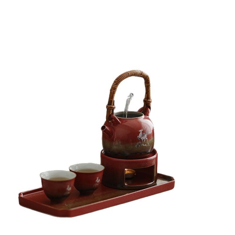 Bộ ấm trà hươu chín màu văn hóa và sáng tạo trong Tử Cấm Thành
