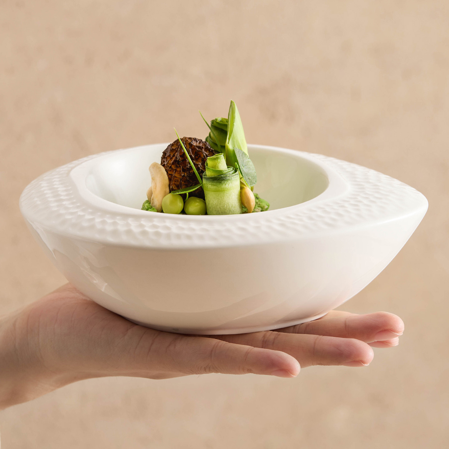 Đĩa hình quả trứng sáng Yogurt đĩa gia dụng đĩa gốm sứ cảm giác cao cấp khách sạn bộ đồ ăn màu trắng đĩa món ăn nghệ thuật đĩa tráng miệng