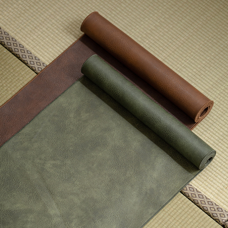 Bàn ghế trà bằng da mẫu mới cờ bàn trà Thiền kiểu mới cờ bàn trà sang trọng nhẹ kiểu Trung Quốc Khăn trải bàn trà Khăn trải bàn trà