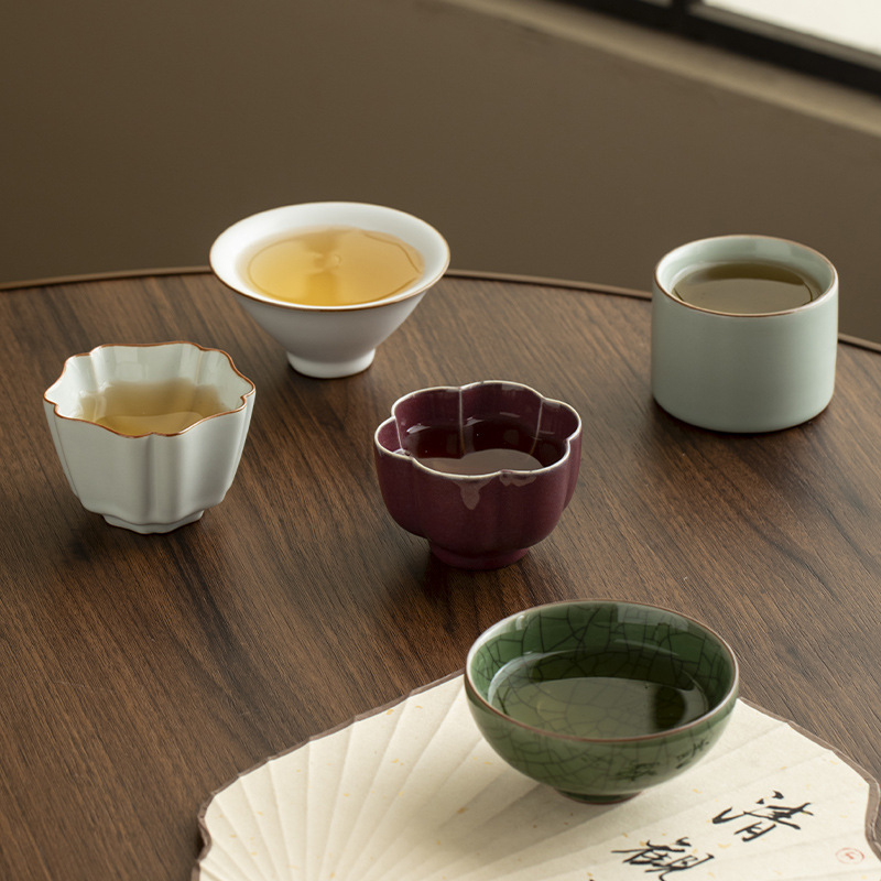 Bộ ấm chén trà Kung Fu gốm sứ cao cấp phong cách Song, 5 mẫu nổi tiếng, hộp quà tặng, quà lưu niệm phong cách Trung Hoa mới
