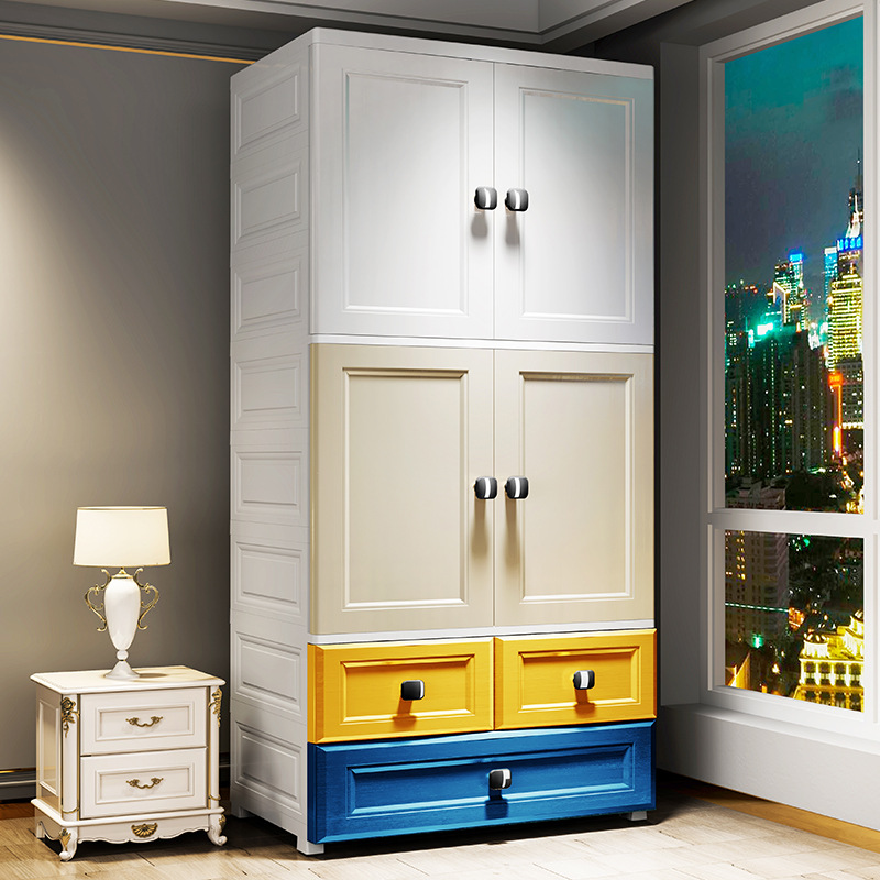 Super Peng 70 Chiều rộng Tủ quần áo trẻ em Morandi dày và sâu, tủ đựng quần áo trẻ em cao, tủ đựng đồ, tủ đựng đồ