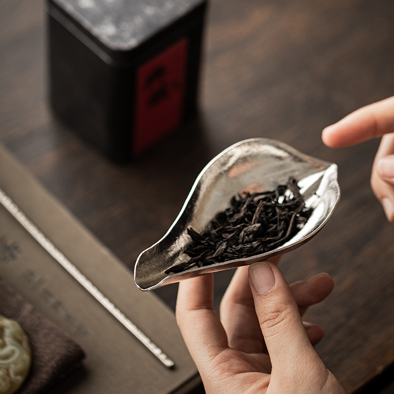 Trà hoa sen, trà titan gia dụng, thìa trà, thìa cà phê, phụ kiện bộ trà, dụng cụ pha trà, dụng cụ đánh thức trà, trà đạo sáu quý ông