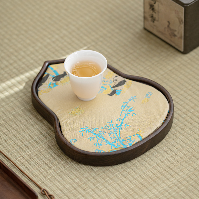 Bàn ủ khô, khay đựng trà nghệ thuật, vải trải trà nghệ thuật, vải lanh, cờ bàn nhỏ thiền, khăn trà kiểu Trung Quốc, đệm cốc trà cách nhiệt
