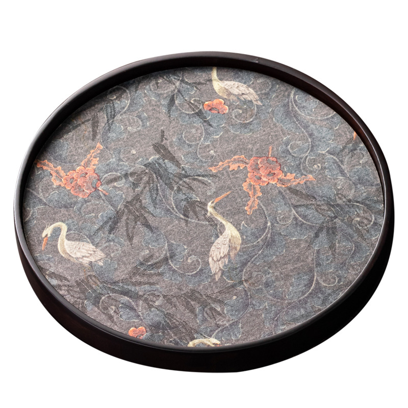 Đế lót tách trà nhanh khô thấm nước đế đựng trà mới phong cách Trung Quốc nhẹ nhàng sang trọng phụ kiện trà đạo gốm sứ đế cách nhiệt