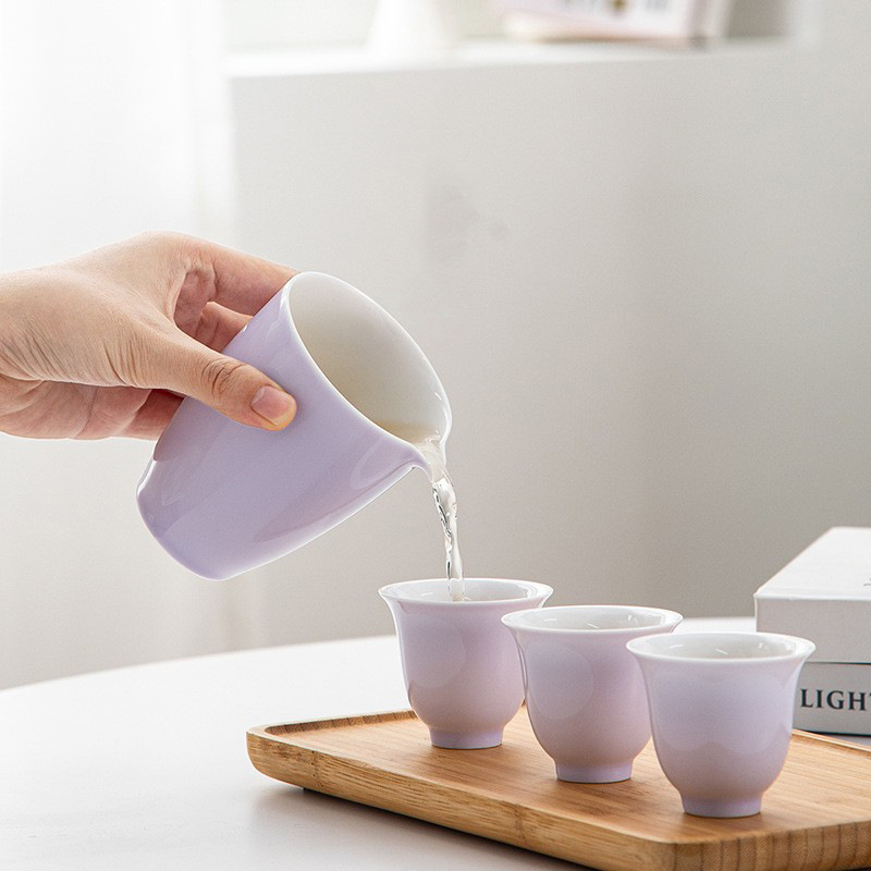 Mushan Gongdao Cốc gốm sứ gia dụng đơn giản giá trị cao Bộ trà Kung Fu dụng cụ pha trà cốc cốc công cộng bán buôn biển trà