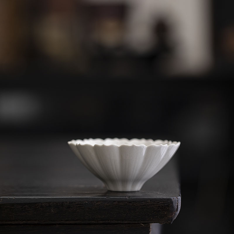 Thực vật xám hoa miệng cốc chủ nhân cốc trà phong cách Trung Quốc mới cốc xô cốc gốm sứ cốc trà cốc trà Pu'er bát trà cốc trà bộ trà