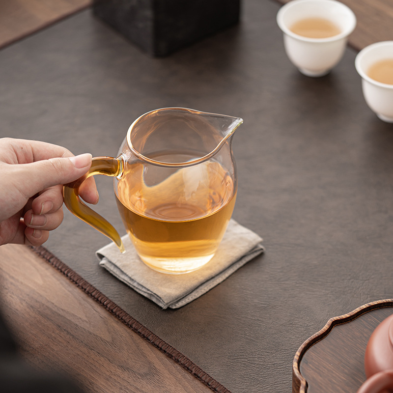 Cốc công tắc thủy tinh Chim Cánh Cụt kiểu Nhật cốc công tắc cỡ lớn trong suốt chịu nhiệt dày dặn gia dụng Phụ Kiện Bộ trà Kungfu Biển Trà