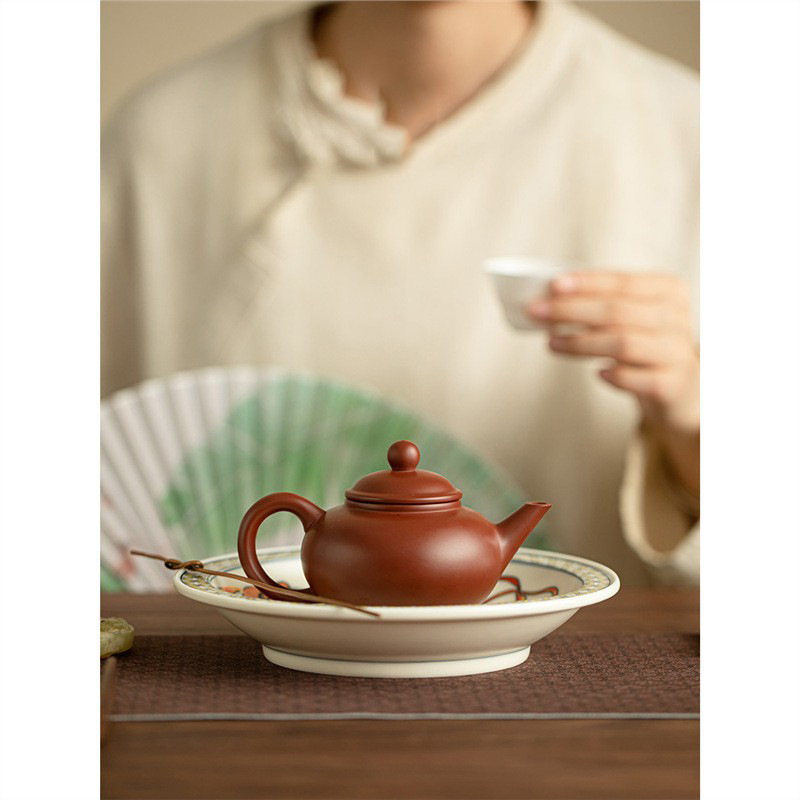Jingdezhen văn hóa và sáng tạo quốc gia thủy triều vẽ bình gốm sứ bộ trà khay trà khay trà khay trái cây khay trà khay trà bộ trà Kung Fu