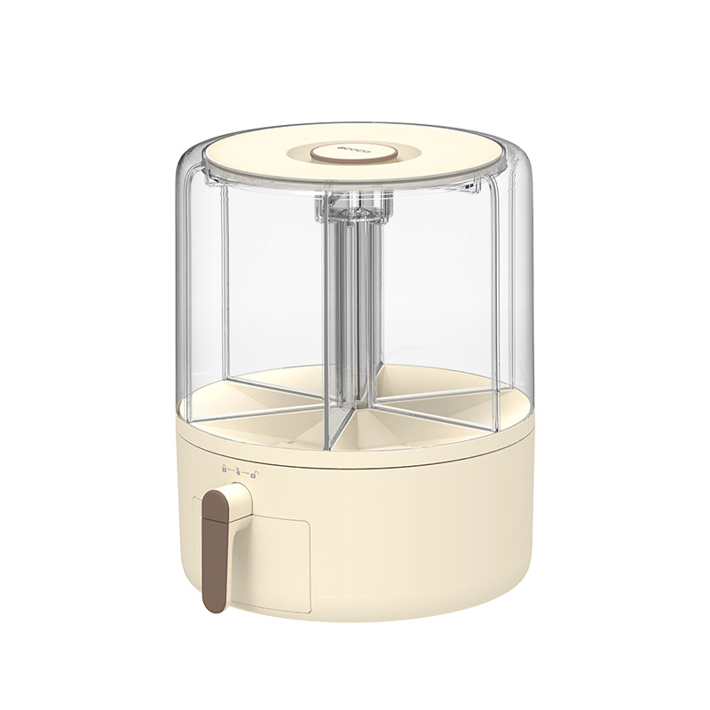 Hộp Đựng Ngũ Cốc Nguyên Hạt, Thùng gạo dạng lưới xoay, Thùng gạo kín chống côn trùng, chống ẩm, Thùng gạo phân cách gia đình