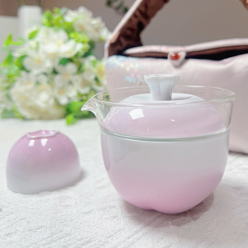 Bộ trà xách tay ngoài trời sáng tạo với túi vải xách tay cổ điển kiểu Trung Quốc trọn bộ quà tặng doanh nghiệp quà tặng tay phúc lợi doanh nghiệp