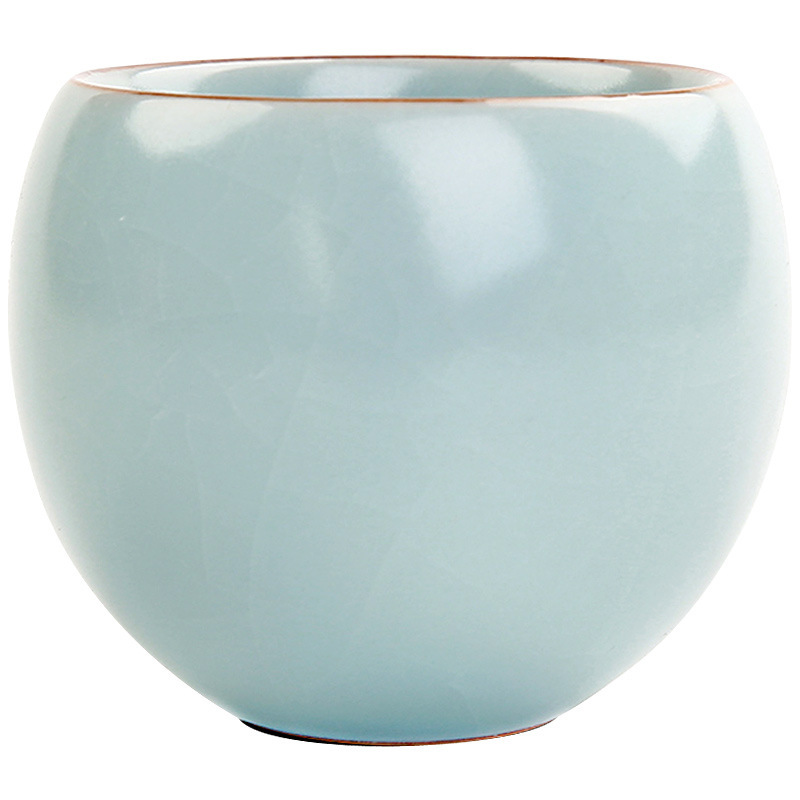 Năm cốc trà lò nung nổi tiếng, bộ trà gốm sứ Kung Fu, cốc đơn Ru, cốc trà, cốc chủ nhân, bộ quà tặng