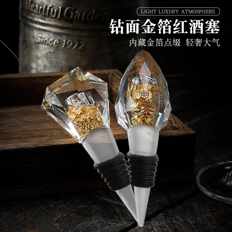 Nút chặn rượu bằng vàng lá pha lê, nút chặn chai rượu, nút chặn rượu sâm banh, nút bảo quản, nút chặn silicon, nút chặn rượu, nút bịt kín rượu vang đỏ.