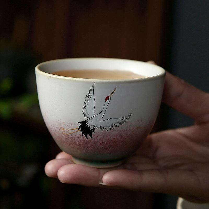 Cốc trà nhỏ pha trà cốc đơn gốm sứ cốc trà cá nhân cốc chủ nhân cốc trà đơn bộ trà Kungfu cốc khách