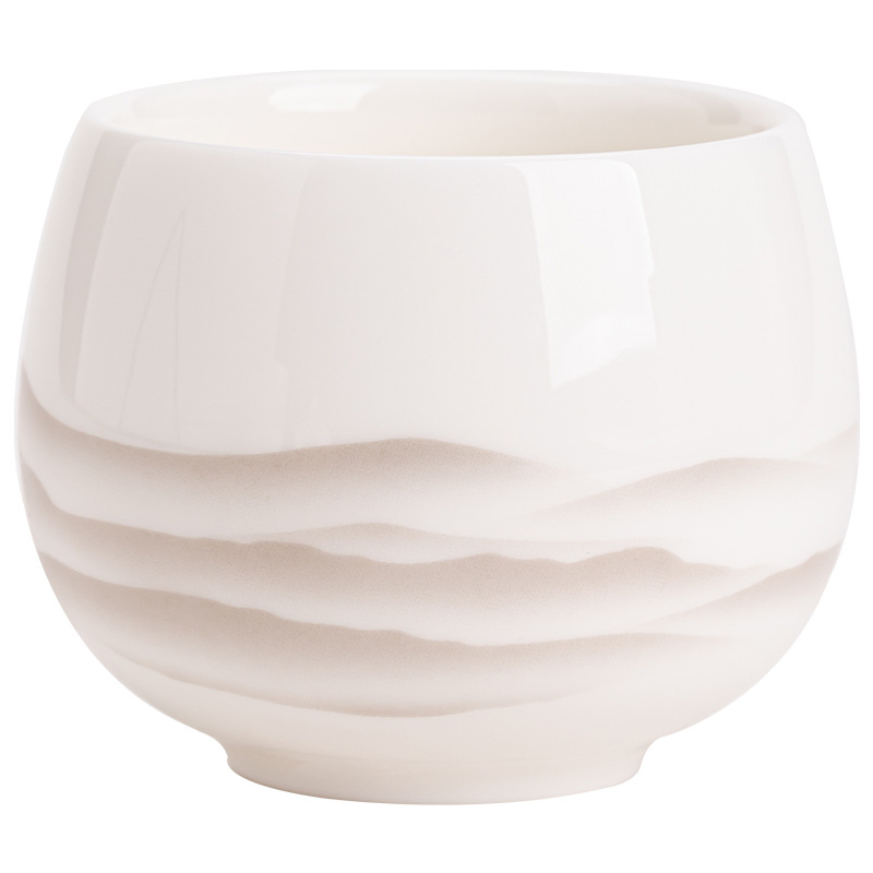 Cốc trà gốm sứ Dehua cốc chủ nhân tách trà gia dụng Cốc cá nhân cốc trà Hộp quà tặng doanh nghiệp