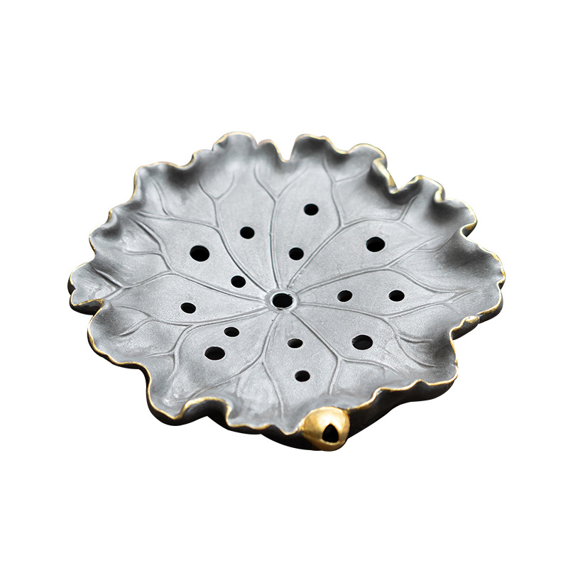 Ấm sen bùn đá cũ, khay đựng trà bằng gốm sứ sáng tạo, khay đựng trà, khay đựng trà, khay đựng trà, bộ trà Kung Fu