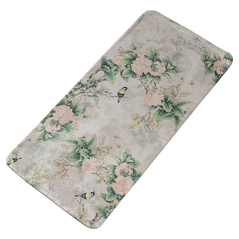 Bàn trà sợi mây thơm cao cấp Da'antang bàn trà Ý kiểu Trung Quốc mới cờ bàn trà chống thấm nước Tấm trải bàn pha khô vải Trung Quốc