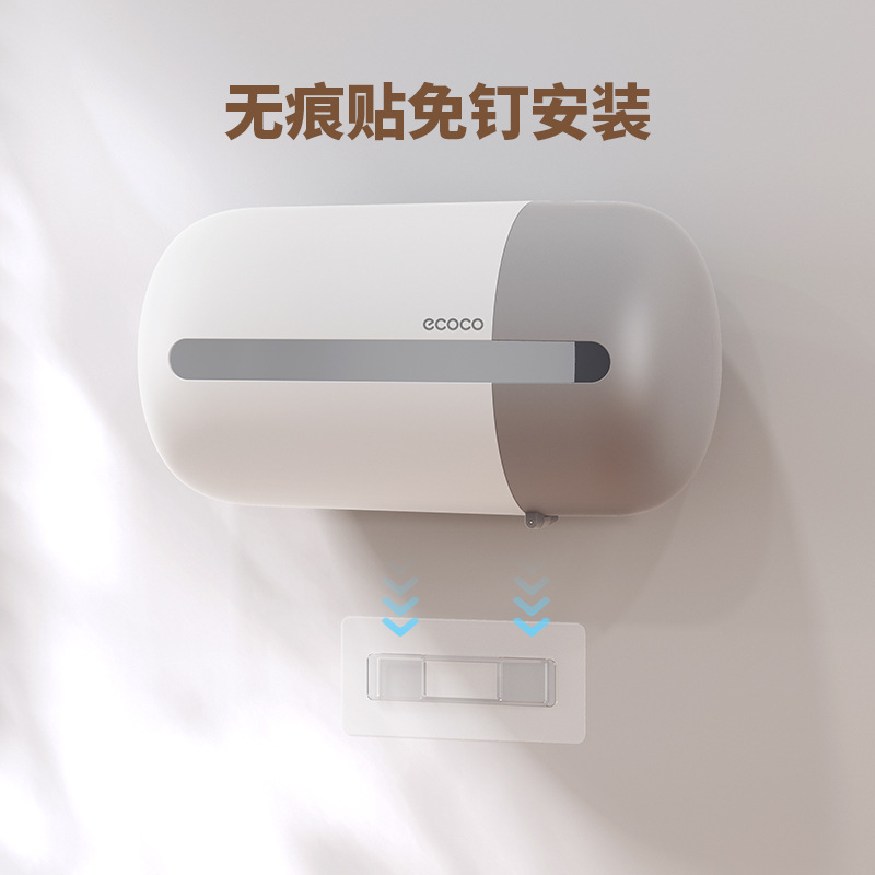 Hộp đựng khăn giấy nhà bếp dạng viên nang Hộp đựng khăn giấy dùng một lần dạng treo tường Hộp đựng khăn giấy phòng tắm không cần đục lỗ