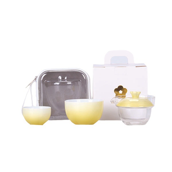 Bộ dụng cụ pha trà du lịch, cốc khách nhanh, một ấm hai cốc, cốc trà, dụng cụ pha trà Kung Fu đơn giản cầm tay, dụng cụ pha trà ngoài trời