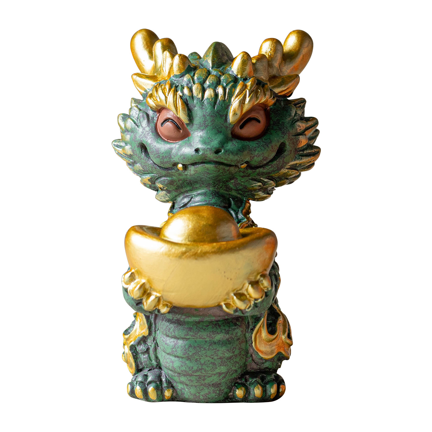 Đồ trang trí nhỏ kiểu Trung Quốc đồ trang trí bằng đá sa thạch xanh sáng tạo lối vào may mắn