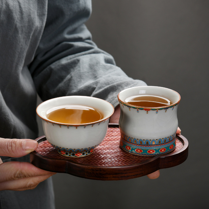 Chén trà lò nung văn hóa và sáng tạo Đôn Hoàng, cốc chủ nhân chuyên dụng cá nhân, hộp quà nữ gốm sứ, cốc trà
