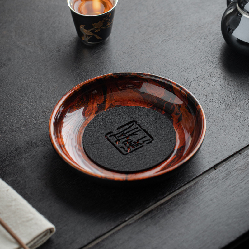 Da'antang bán buôn Bình Sơn Mài lớn để pha khô Đĩa Trái Cây Kiểu Đài Trung nhẹ sang trọng cao cấp đệm bình cao cấp phụ kiện Trà Bàn trà gia dụng