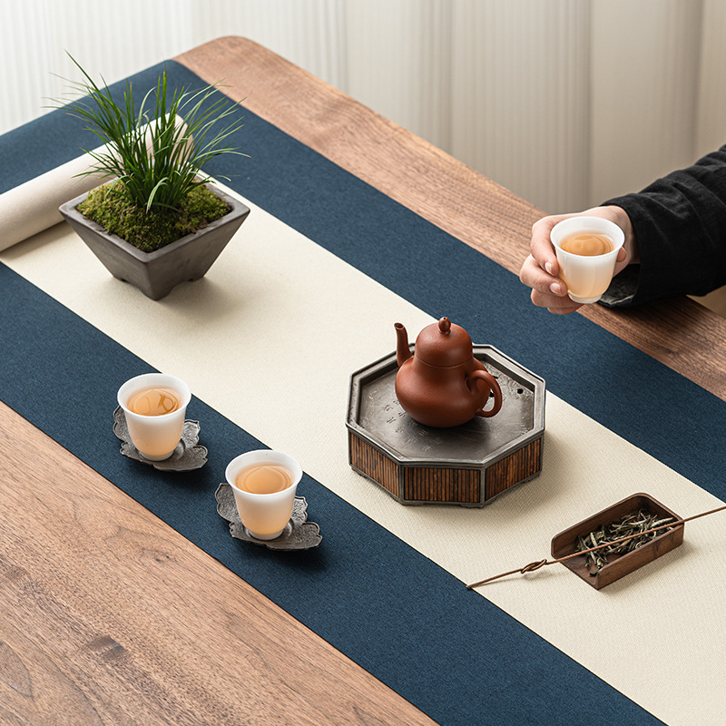 Bàn cờ phong cách Trung Quốc cổ điển Bàn trà thiền ý Bàn trà phong cách Trung Quốc mới Bàn trà khăn trải bàn trà thấm nước đệm chống nước