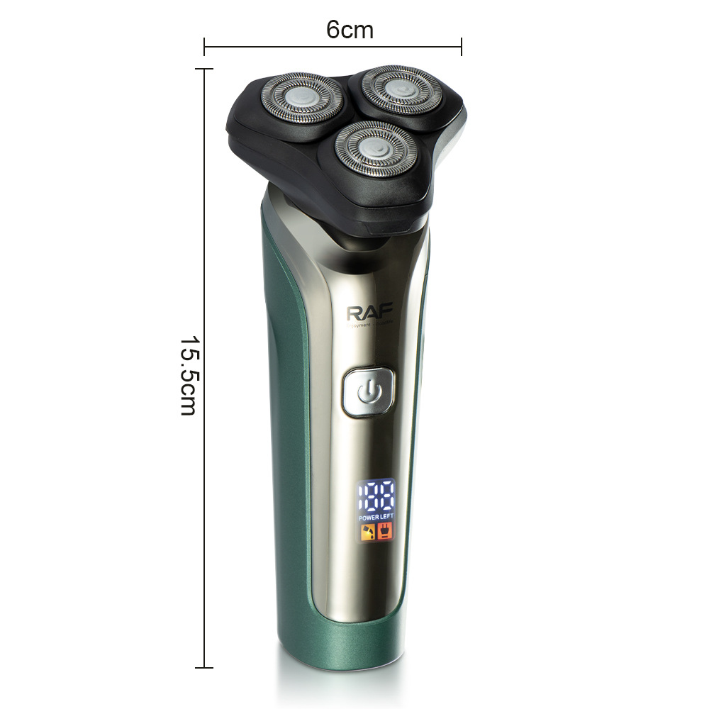 Máy cắt tóc xuyên biên giới tiêu chuẩn Châu Âu RAF dao cạo râu dao cạo râu đồ dùng hàng ngày cho nam bộ cổng USB điện R.4213