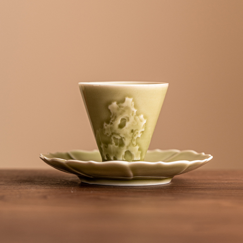 Cốc chủ nhân cốc cốc cốc đơn gốm sứ cao cấp cốc trà gia dụng gốm sứ cốc trà đơn bộ trà Kung Fu cốc trà