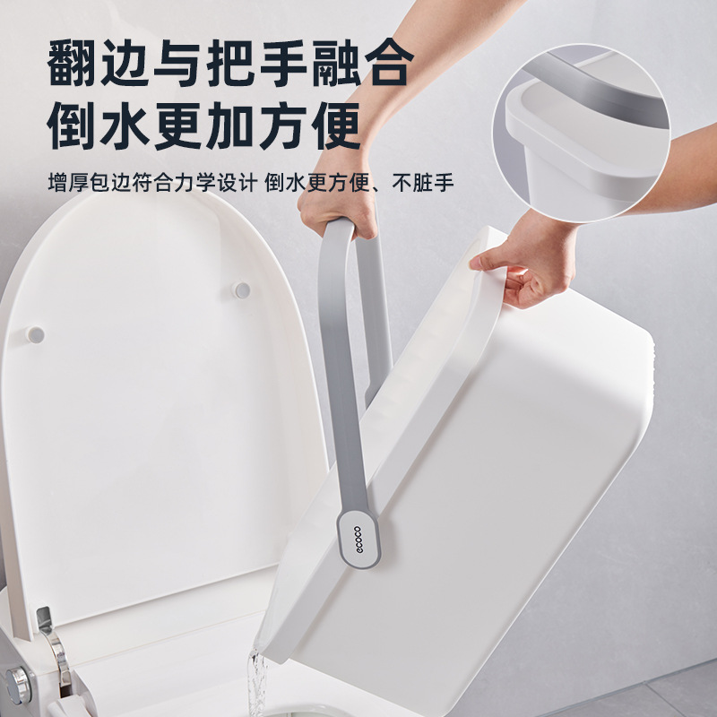 Thùng nhựa gia dụng lớn hình chữ nhật xách tay chậu tiết kiệm nước rửa bọt biển lau sàn chuyên dụng Xô lau nhà