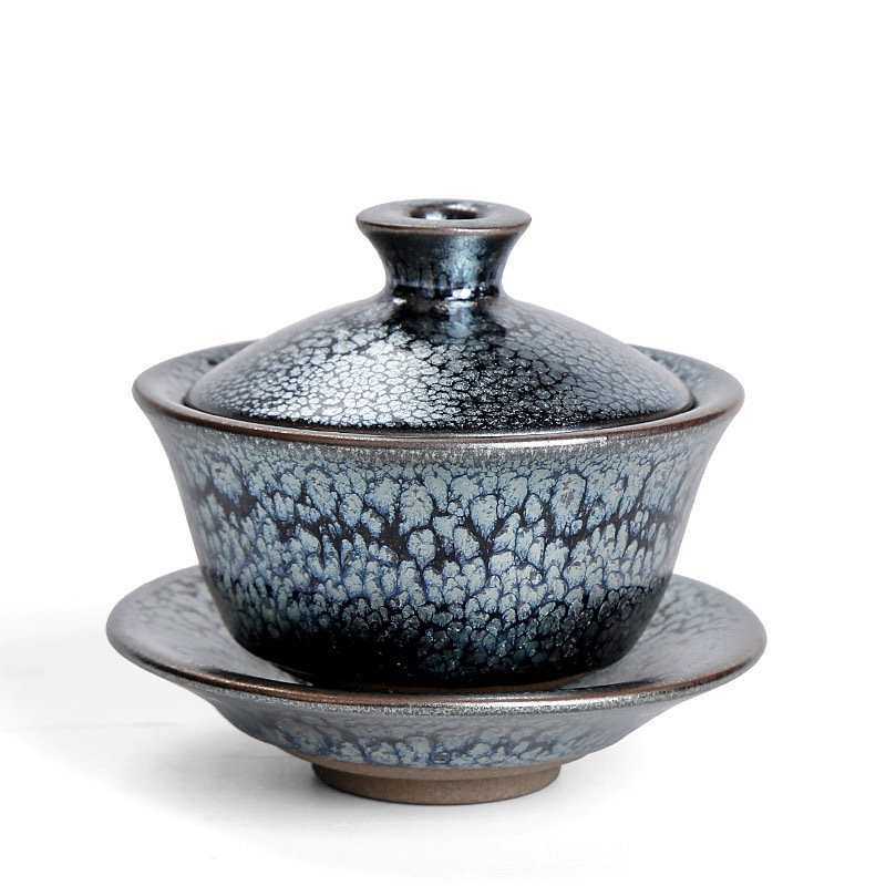 Bộ trà nhỏ giọt dầu Jianyang Jianzhan Baihua