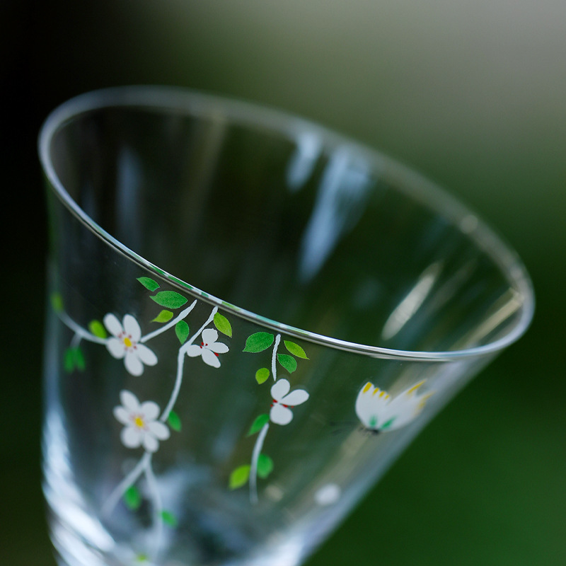 Lễ hội hoa cốc hình nón cốc chủ cốc nếm trà cốc đơn cốc nếm trà xanh cốc thủy tinh chịu nhiệt dày cốc rượu.