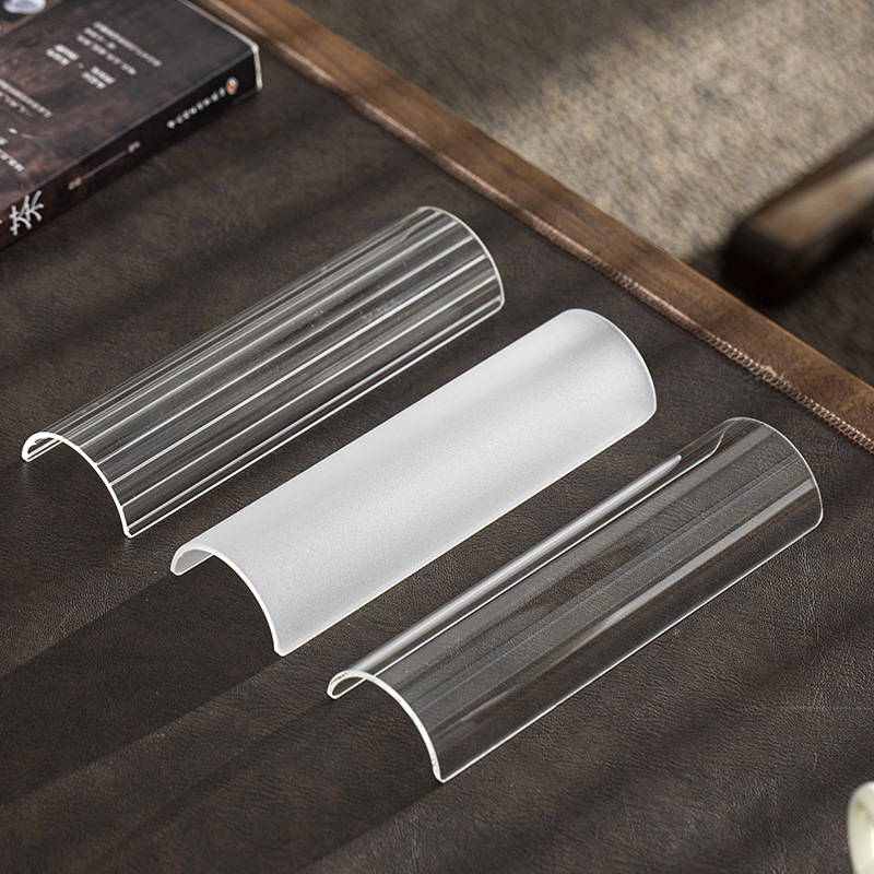 Trà thủy tinh, trà đạo, hai miếng, thìa cà phê, Bộ trà, trà sen thủy tinh trong suốt, phụ kiện Bộ trà Kung Fu sáu quý ông