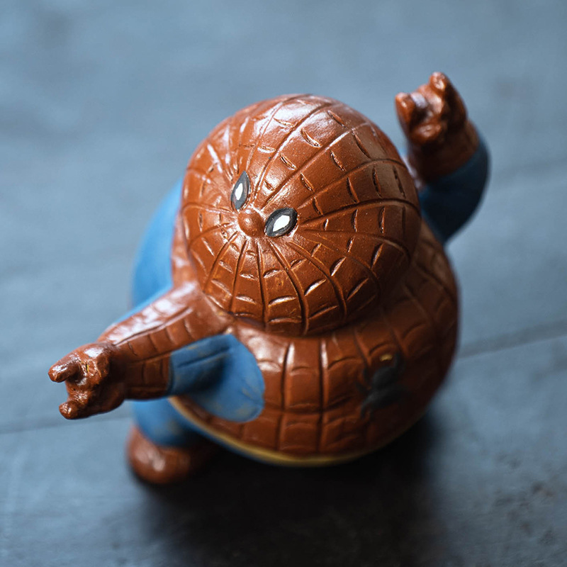 Đồ trang trí nhỏ bột giấy sáng tạo thủ công, đồ chơi thủy triều, quà tặng thủ công trà đạo