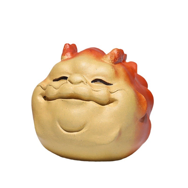 Đồ trang trí thú cưng trà thanh long dễ thương cát Tím sáng tạo dụng cụ pha trà cao cấp có thể nâng cao bàn trà đồ trang trí bàn trà