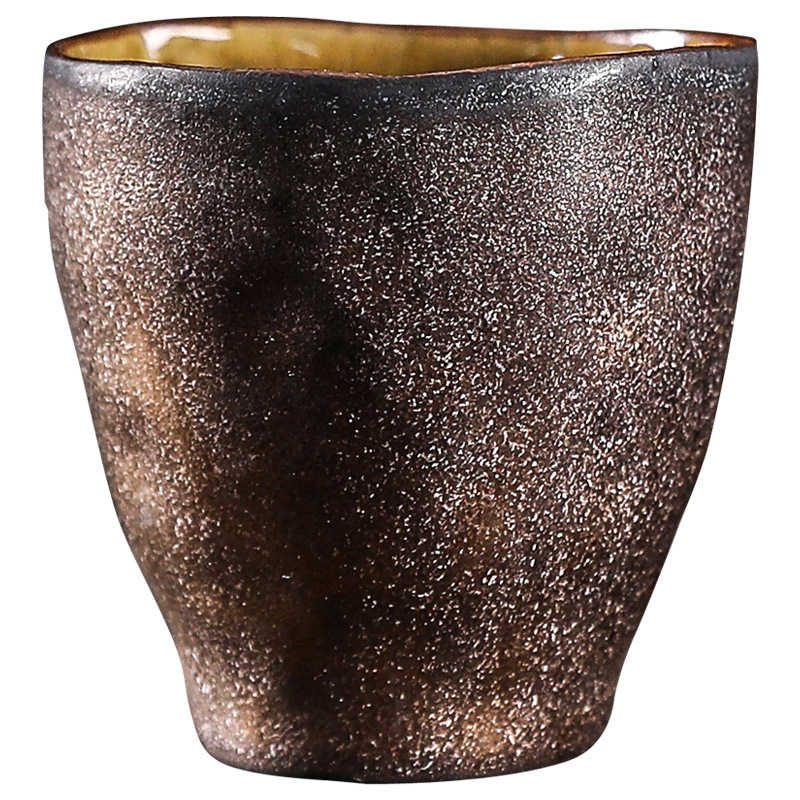 Cốc trà Kung Fu gợn sóng nước cốc trà gốm sứ cốc chủ nhân cổ điển Nhật Bản thủ công cốc đơn nhỏ bộ trà Kung Fu