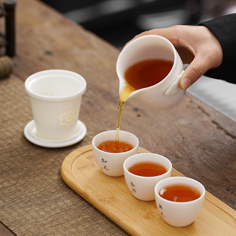 Bộ ấm trà du lịch một ấm bốn Cốc gốm sứ Kuaike di động kinh doanh văn hóa và sáng tạo Quà Tặng Lễ Hội đồng Hành Thủ Công logo