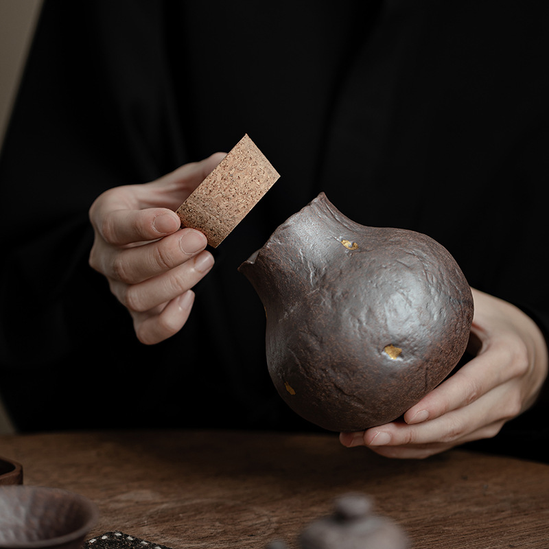 Bình đựng trà bùn đá cũ, bình đựng trà gia dụng bằng sứ, bình đựng trà rời cổ điển kiểu Trung Quốc, bình đựng trà trắng trà Pu'er