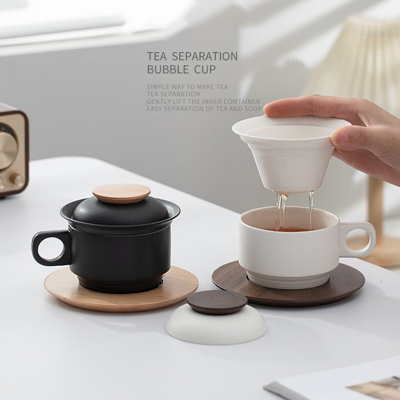 Cốc pha trà tách trà gốm cốc pha trà bộ trà một người cốc trà cà phê cốc uống trà văn phòng cốc nước cốc cà phê
