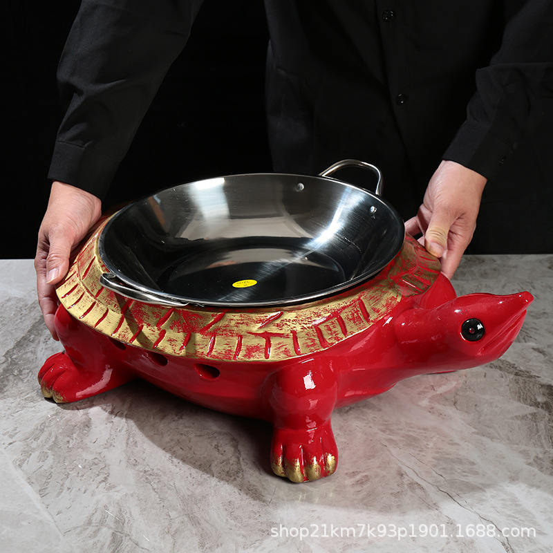 Đĩa ấm rượu hình rùa thời trang, thiết kế sáng tạo, dùng làm đồ ăn, nghệ thuật đá khô