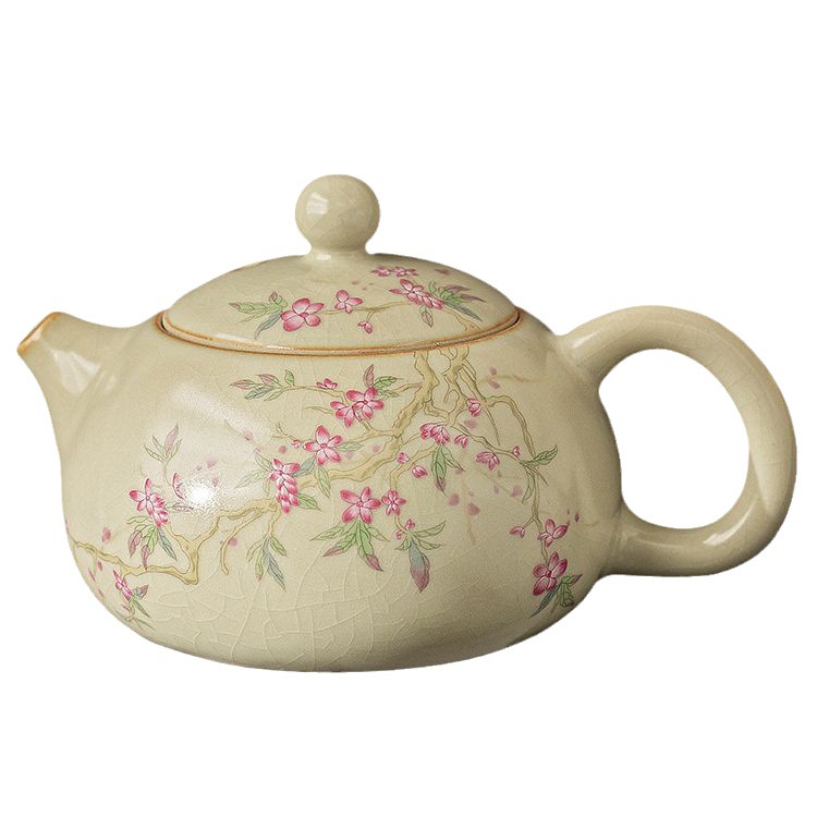 Ấm trà Xishi Lò Ru Vàng Ấm trà Dụng cụ trà đạo Kung Fu Ấm trà đơn dụng cụ pha trà gốm sứ gia dụng Ấm pha trà