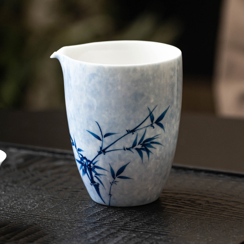 Cốc công thức bằng tre mực vẽ tay, cốc pha trà bằng gốm, cốc pha trà gia dụng, dụng cụ pha trà Kung Fu, cốc pha trà nhiệt độ chịu nhiệt