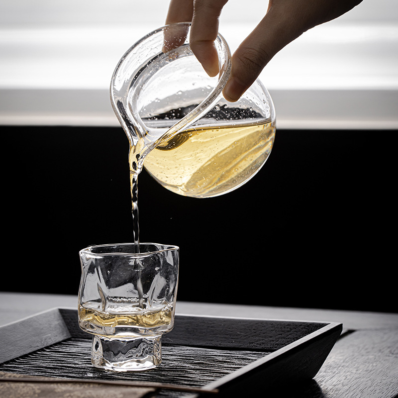 Cốc thủy tinh tạo bọt thủ công cốc thủy tinh phong cách Nhật Bản sáng tạo công suất lớn
