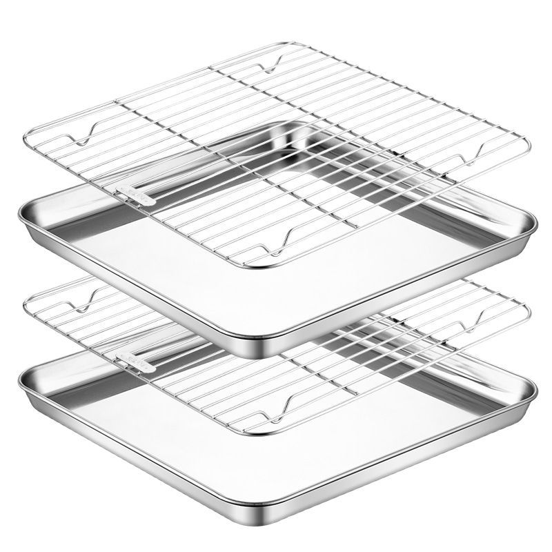 Khay lọc dầu cho nồi chiên không dầu, khay hứng dầu cho đồ chiên bằng inox 304 SJ012