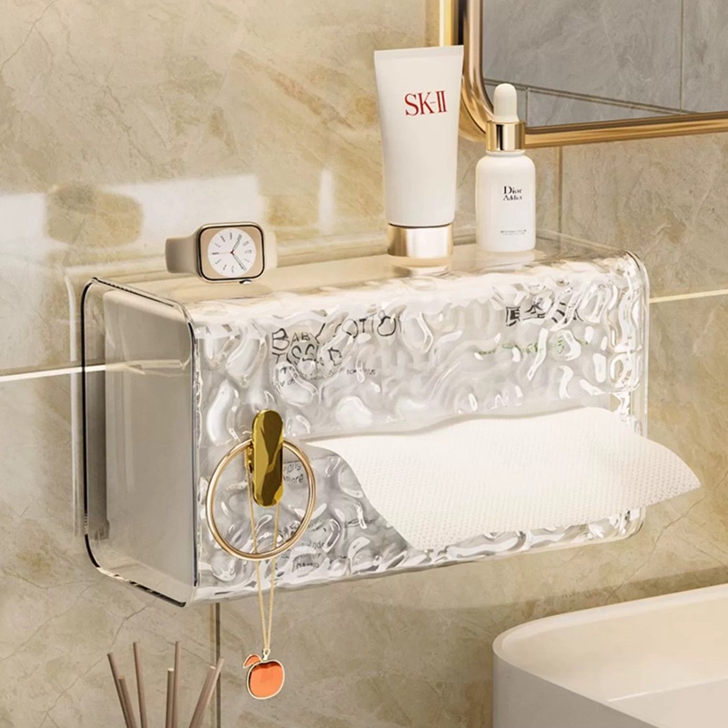 Hộp đựng khăn rửa mặt sang trọng Hộp đựng giấy vẽ sáng tạo gia dụng Treo Tường Hộp treo ngược khăn giấy nhà bếp Hộp đựng khăn giấy cao cấp